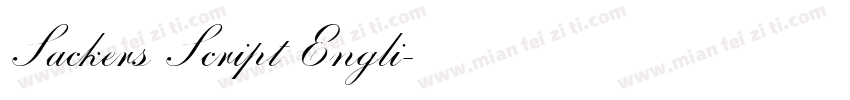 Sackers Script Engli字体转换